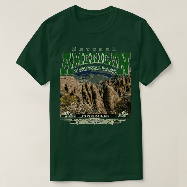 Camiseta Parque nacional Pinnacles California (Diseño del anverso)