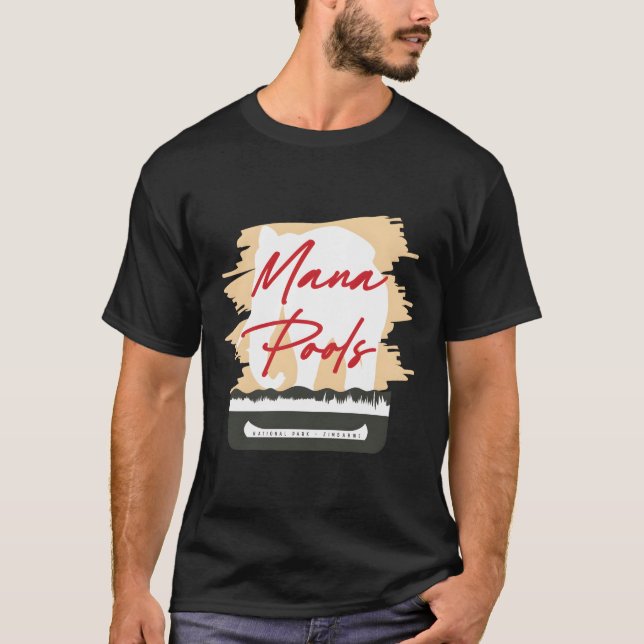 Camiseta Parque nacional Pools de Mana - Zimbabue (Anverso)