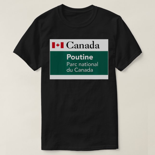 Camiseta Parque nacional Poutine Canadá Quebec Queso de Que (Diseño del anverso)