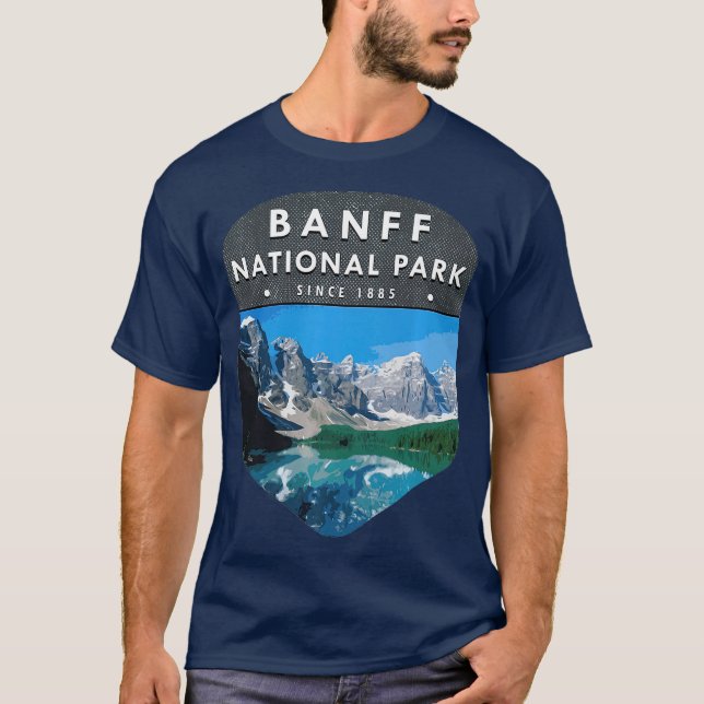 Camiseta Parque nacional PREMIUM BANFF Senderismo Wanderlus (Anverso)