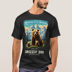 Camiseta Parque Nacional Queen Of The Tetons Grizzly 399