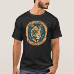 Camiseta Parque nacional Ranthambore India Vintage<br><div class="desc">Diseño de arte vectorial de Ranthambore. Es una amplia reserva de fauna silvestre cerca de la ciudad de Sawai Madhopur en Rajastán,  al norte de India.</div>