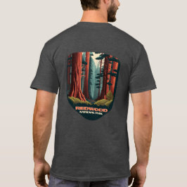 Camiseta Parque nacional Redwood Árboles de California