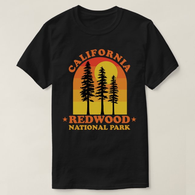 Camiseta Parque nacional Redwood California (Diseño del anverso)