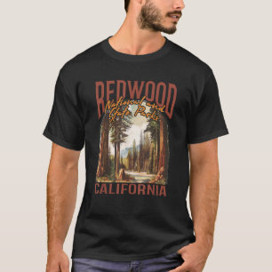 Camiseta Parque nacional Redwood USA Vintage California Out