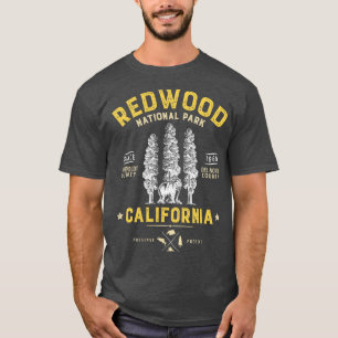 Camiseta Parque nacional Redwood Vintage California Bear Gi