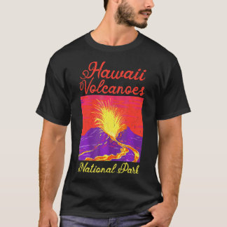 Camiseta Parque nacional Retro Tshirt Hawaii Volcanes Natio