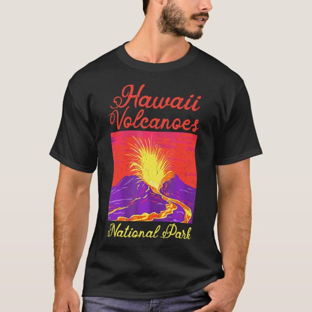 Camiseta Parque nacional Retro Tshirt Hawaii Volcanes Natio (Anverso)