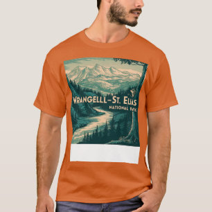 Camiseta Parque nacional Retro Wrangell St Elias TShirt