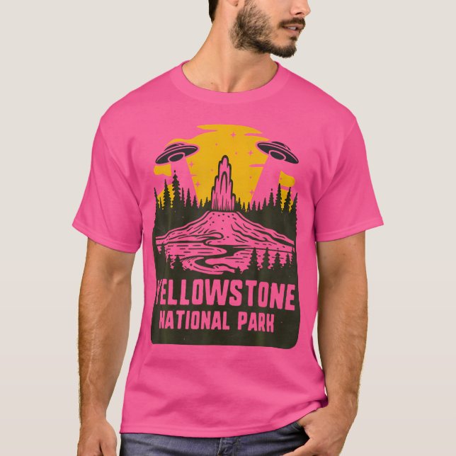 Camiseta Parque Nacional Retro Yellowstone Secuestro Crypti (Anverso)