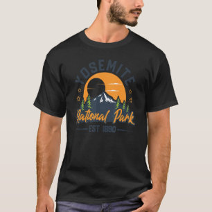 Camiseta Parque Nacional Retro Yosemite de Vintage Est 1890