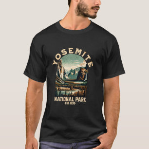 Camiseta Parque nacional Retro Yosemite Estados Unidos Send