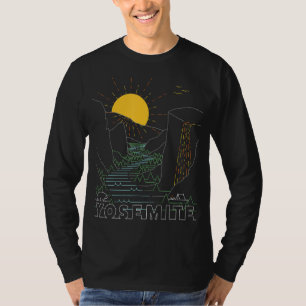 Camiseta Parque nacional Retro Yosemite Firefalls Californi