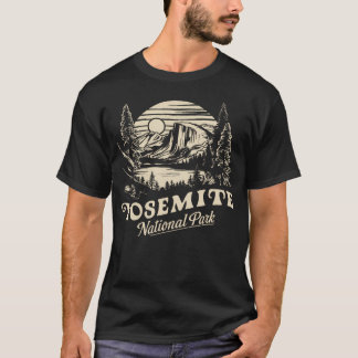 Camiseta Parque Nacional Retro Yosemite Half-Dome