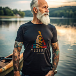 Camiseta Parque nacional Retro Yosemite Kayak