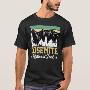 Camiseta Parque Nacional Retro Yosemite US Vintage Californ