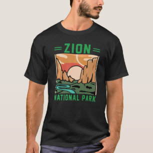 Camiseta Parque Nacional Retro Zion US Aventura Vintage Uta