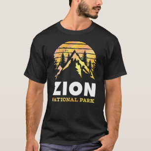 Camiseta Parque nacional Retro Zion Utah