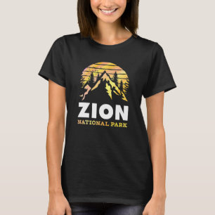 Camiseta Parque nacional Retro Zion Utah