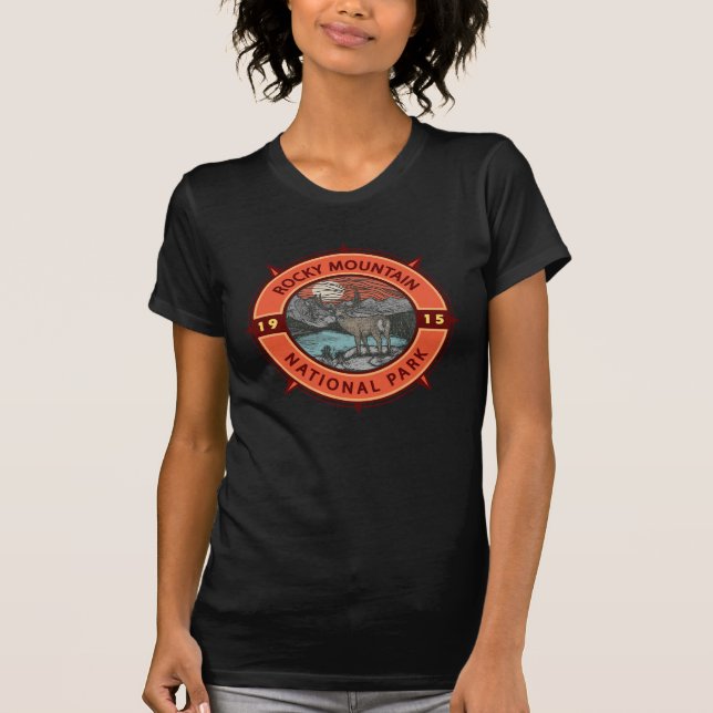Camiseta Parque nacional Rocky Mountain (Anverso)