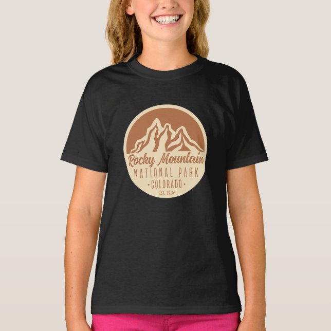 Camiseta Parque nacional Rocky Mountain Colorado (Anverso)