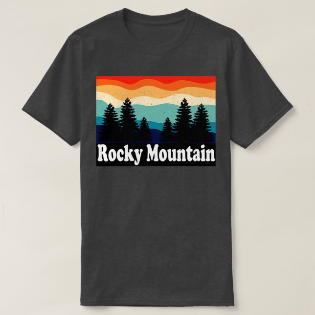 Camiseta Parque nacional Rocky Mountain Colorado (Diseño del anverso)