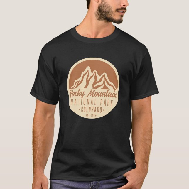 Camiseta Parque nacional Rocky Mountain Colorado (Anverso)