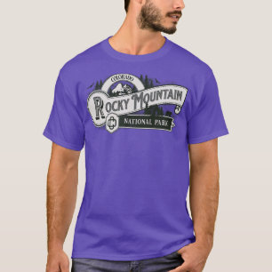 Camiseta Parque nacional Rocky Mountain Colorado en las afu