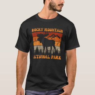 Camiseta Parque nacional Rocky Mountain Colorado Moose Hike