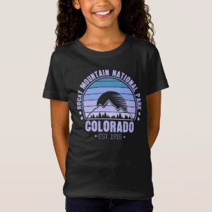 Camiseta Parque nacional Rocky Mountain Colorado Retro