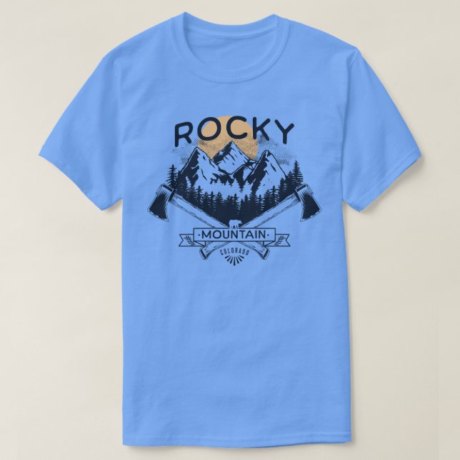 Camiseta Parque nacional Rocky Mountain Colorado: Senderism (Diseño del anverso)
