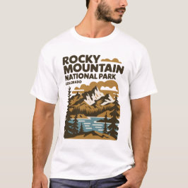 Camiseta Parque nacional Rocky Mountain Colorado Vintage Ar