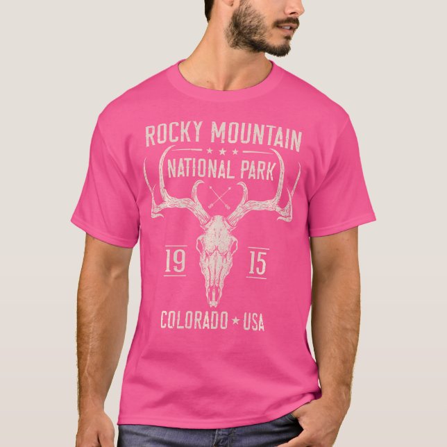 Camiseta Parque nacional Rocky Mountain Elk Senderos Sou (Anverso)