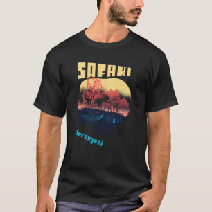 Camiseta Parque nacional Safari Serengeti África Grande Tan