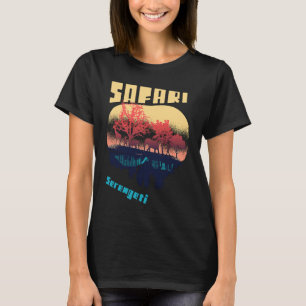 Camiseta Parque nacional Safari Serengeti África Grande Tan