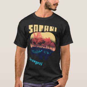 Camiseta Parque nacional Safari Serengeti África Grande Tan