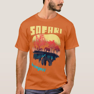 Camiseta Parque nacional Safari Serengeti África Grande Tan