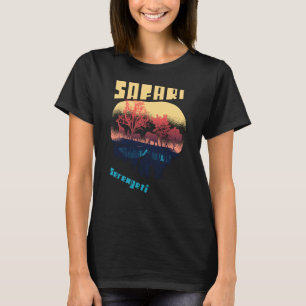 Camiseta Parque nacional Safari Serengeti África Grande Tan
