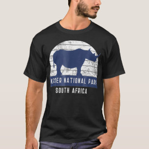 Camiseta Parque nacional Safari sudafricano en rinoceronte