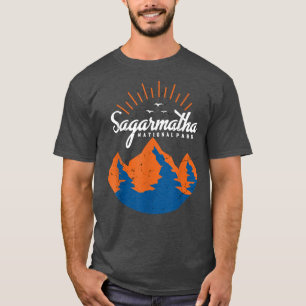 Camiseta Parque nacional Sagarmatha Everest Nepal Nieve del