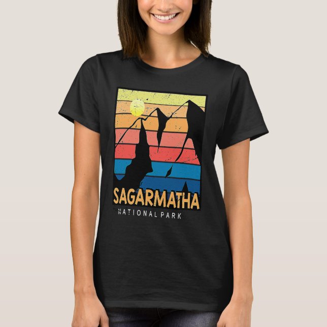 Camiseta Parque nacional Sagarmatha Everest Tíbet Nepal 197 (Anverso)