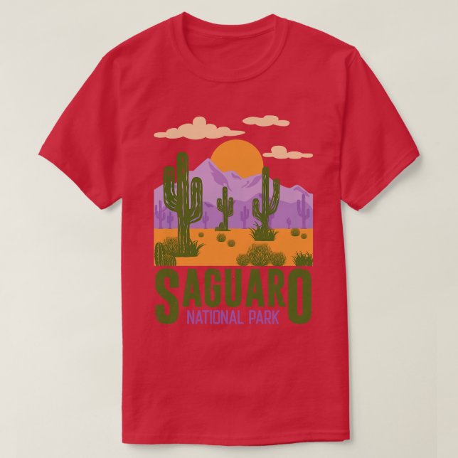 Camiseta Parque nacional Saguaro Arizona (Diseño del anverso)