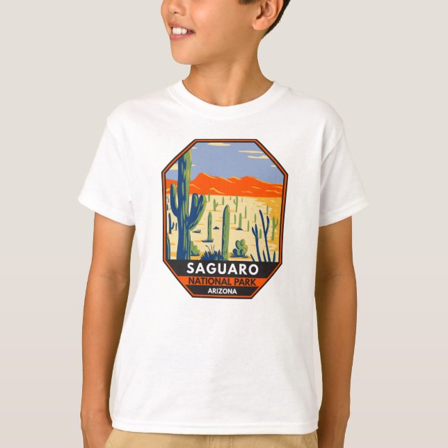 Camiseta Parque nacional Saguaro Arizona Giant Cactus Vinta (Anverso)