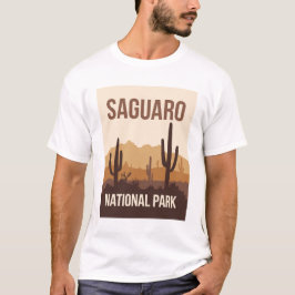 Camiseta Parque nacional Saguaro Arte de viajes mínimo