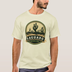 Camiseta Parque nacional Saguaro Ilustracion clásico vintag