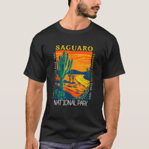 Camiseta Parque nacional Saguaro Vintage Saguaro Cactus Vin