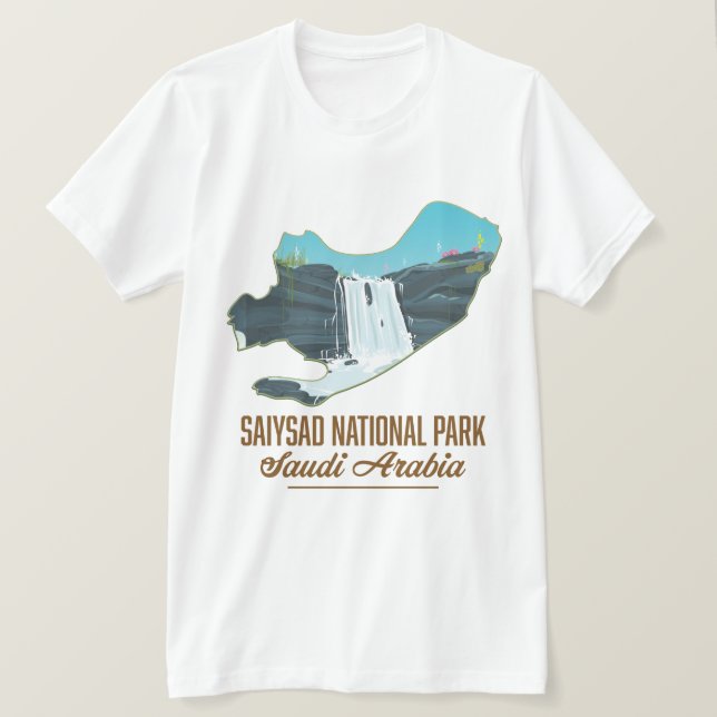 Camiseta Parque nacional Saiysad, arabia saudita (Anverso del diseño)