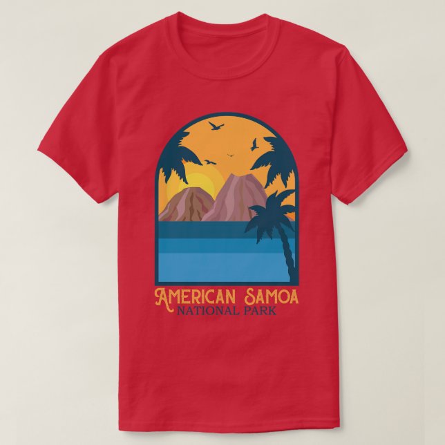 Camiseta Parque nacional Samoa Americana (Diseño del anverso)