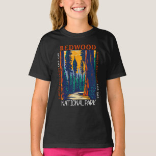 Camiseta Parque nacional secuoya California, problemas retr