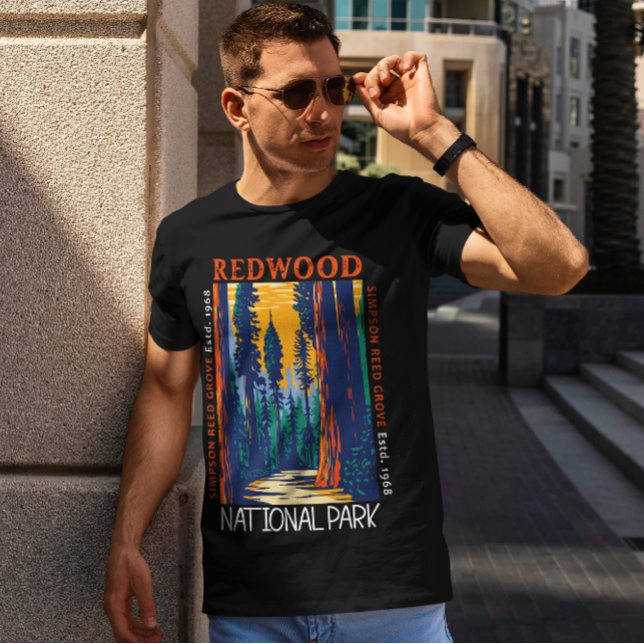Camiseta Parque nacional secuoya California, problemas retr (Subido por el creador)